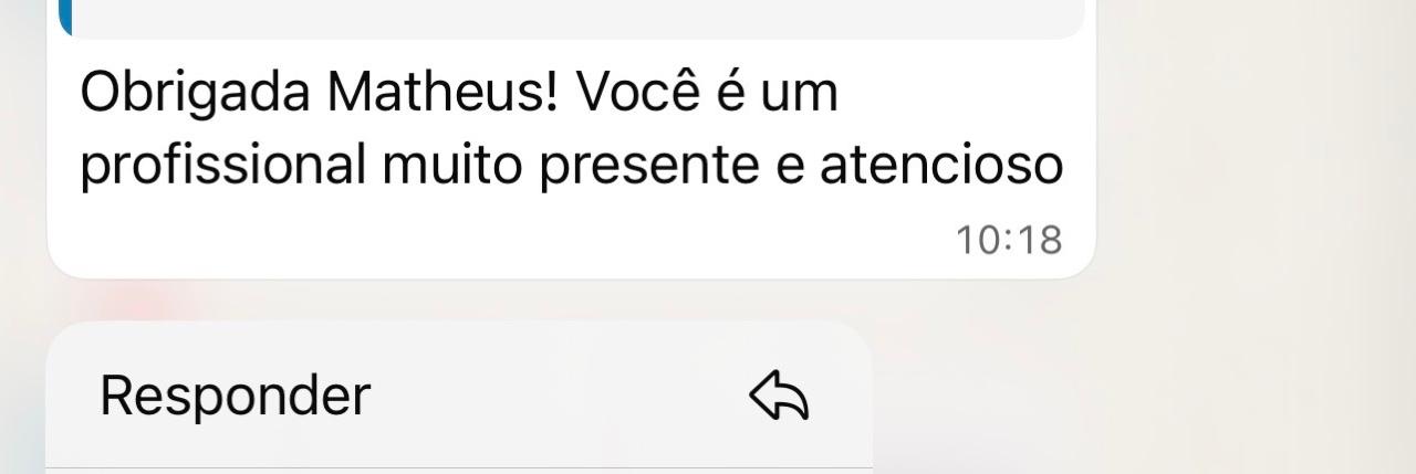 Depoimento de paciente 7 sobre o acompanhamento nutricional